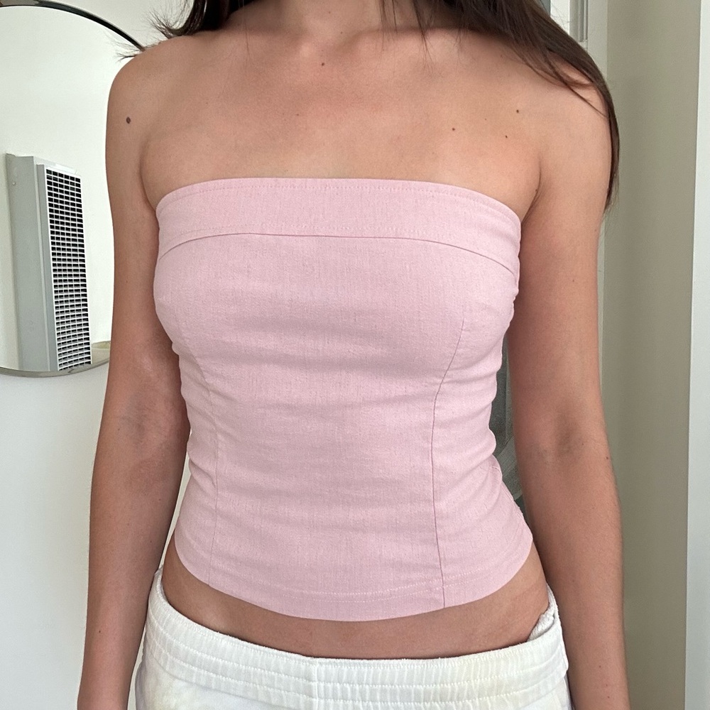 Vintage Charlotte Russe Pink Bustier/Corset Top